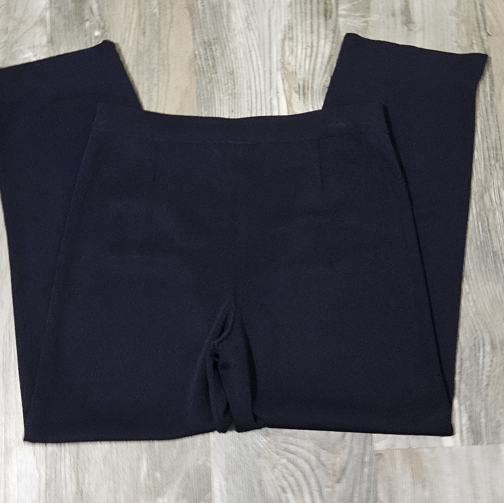 Misook Knit straight leg high rise pants size small